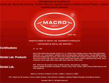 Tablet Screenshot of macrodentals.com